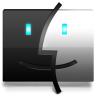 Finder Black Icon 96x96 png